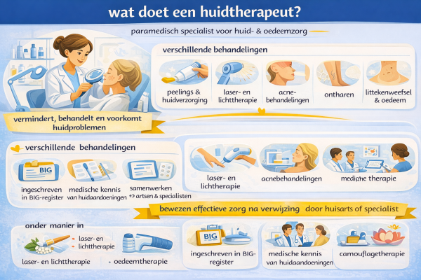 Alles over het beroep huidtherapeut Wat doet een huidtherapeut